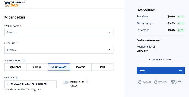 WriteMyPaperBro support chat screenshot showing exchanges about revision policy